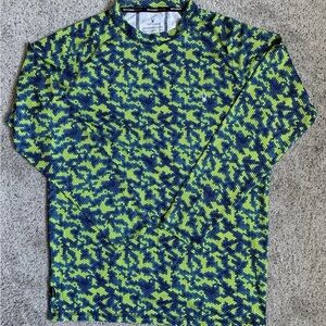 Spyder Surf-Sand-Sun Men's Small Long Sleeve Rash Guard Shirt Wicking‎ UPF30+